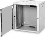 Digitus | Wall Mounting Cabinet | DN-19 12-U | Grey | IP protection class: IP20; Front door: Glass door, single opening; Cabinet type: Wall mounting cabinet; Equipment mounting depth min.-max.: 305-370 mm; Load capacity: 100 kg