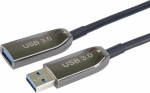 Kabel USB PremiumCord USB-A - USB-A 20 m Czarny (ku3opt20)