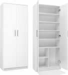 Topeshop OFFICE SHELF LIVING ROOM OLIV DOOR OFFICE 2D BIAŁY MAT