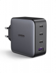 Ugreen Netzteil - 100 Watt - 5 A - PD 3.0, QC 4.0+ - 4 Ausgabeanschlussstellen (3 x USB-C, USB)