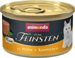 ANIMONDA Vom Feinsten Mousse Chicken and rabbit - wet cat food - 85g