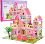 RoGer Wooden Doll House 183 pcs