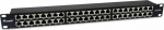 Equip 19" Patchpanel 48xRJ45 Cat6a FTP 1U 500MHz RAL9005