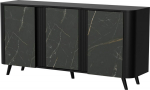 Cama MEBLE Cama VOLARE chest of drawers 151 x 39 x 75 cm black/san sebastian