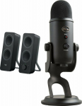 Log Logitech computer speakers Z207 (980-001295) + Yeti USB Blackout (988-000229)