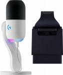 Log Logitech microphone G Yeti GX white (988-000576) + Litra lamp Glow