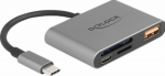 DELOCK USB-C Card Reader f&uuml;r SD und Micro SD Memory Cards