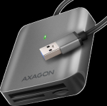 Axagon Aluminum high-speed USB-A 3.2 Gen 1 memory card reader. 3 slots, UHS-II