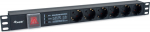 Equip 19" Steckdosenleiste 6xSchuko+Switch->St.90&deg;&Uuml;SS NF Alu