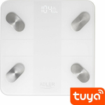 Adler Bathroom Scale Analytical Bathroom Scale &ndash; Smart - Tuya app (AD 8186 white)