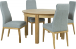 Dining set CHICAGO NEW round table and 4 chairs (19968)