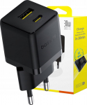 Charger Baseus Palm 30W USB-C USB-A - czarna