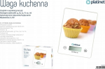 PLATINET WEIGHT KITCHEN SCALE 7KG 200x145x20MM MUFFIN 46019
