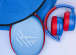 PowerLocus Bluetooth Headphones Tiger BLUE/RED ANC