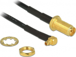 DELOCK HF Adapter RP-SMA for installation -> MMCX 90&deg; 320mm