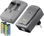 Wentronic Photo Battery Plug-in charger - suitable for up to 2x RCR123A rechargeable batteries