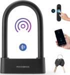 Zapięcie rowerowe Rockbros 32210818001 SMART z fingerprint reader and connectivity Bluetooth - czarny