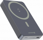 Swissten FUSION Power Bank Universal External Battery MagSafe / Apple Watch / 10000 mAh Silver