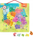 Janod Mapa Polski 69 magnets