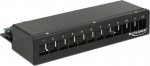 Delock Keystone Desktop Patch Panel 12 Port black