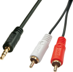 CABLE AUDIO 2XRCA/3.5MM M/M 2M/35681 LINDY