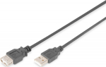 DIGITUS USB 2.0 Extension cable type A - A St/Bu 5.0m schw