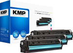 KMP MULTIPACK H-T144CMY - 3er-Pack - Gelb, Cyan, Magenta - compatible - Toner cartridge (Alternative zu: HP 128A)