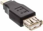 Adapter USB InLine miniUSB - USB Czarny (33500B)