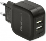 Qoltec Charger 17W | 5V | 3.4A | 2xUSB