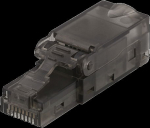 DELTACO RJ45 Plug | Cat 6a | Gr&aring; | 1st