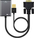 MicroConnect Adapter VGA 15pin - HDMI M-F, Active, with USB Power