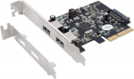 Exsys EX-12001-2 - USB-Adapter - PCIe x2 Low-Profile
