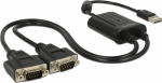 Delock USB 2.0 to 2 x serial RS-232 - Serial