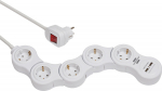 Brennenstuhl Vario - 1.4 m - 5 AC-Outputs - Indoor - Typ F - Type F (CEE 7/4) - IP20