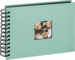 Walther Fun mint green 23x17 40 black Pages Wire-O SA109A