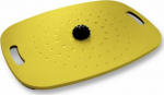 Tasakaalulaud aktiivseks seismiseks Stoo Active Board Yellow/kollane (55cm x 40cm) massaažipalliga, kasutajale kuni 300kg