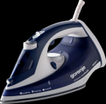 Gorenje | SIH2200BLC | Steam Iron | 2200 W | Water tank capacity 280 ml | Continuous steam 30 g/min | Steam boost performance 90 g/min | Blue/White