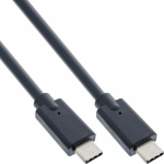Kabel USB InLine USB-C - USB-C 0.3 m Czarny (35707A)