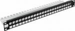 Stalflex Modular patch panel 24-Port 19" 1U Black