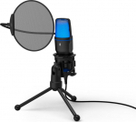 Hama Mikrofon uRage Stream410HD Gaming Microphone USB-kaabel 1.8m, tugijalg lauale, paindliku varrega pop-filter