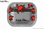 FPR630SBARW Samsung Buds3 Keith Haring Slickback Clear Case, white
