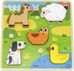 Viga Viga 44662 Wooden puzzle - Farma
