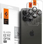 Spigen SPIGEN OPTIK COVER PRO L-SERIES GLAS.TR &rdquo;EZ FIT&rdquo; CAMERA PROTECTOR 2-PACK IPHONE 14 PRO / PRO MAX / 15 PRO / PRO MAX / 16 PRO / 16 PRO MAX BLACK