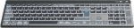 Hama WK-750, Kabellos, Bluetooth, scissor switch, QWERTZ, LED, Anthrazit, Schwarz, Blau