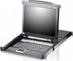 ATE ATEN LCD KVM Switch 17 inch-Swiss german Keyboard - KVM-Umschalter - 8-Port