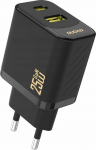 Loader Dudao A26T GaN 25W USB-A, USB-C - czarna