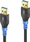 PureLink | FlexInstall | USB-A - USB-A | 3.2 Gen 1 | 1.5m | Svart