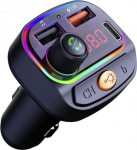 Swissten RGB Bluetooth FM Transmitter 2x USB / USB-C