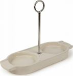 Peugeot Linea Ceramic Tray for Mills, ecru 18 cm