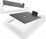 ?KAU KANTO AUDIO DESKTOP SPEAKER STANDS FOR LARGE SPEAKERS - WHITE (PAIR)